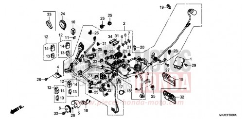 WIRE HARNESS NC750DH de 2017